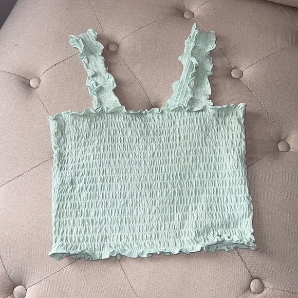 Hollister Tops - Hollister mint green crop top